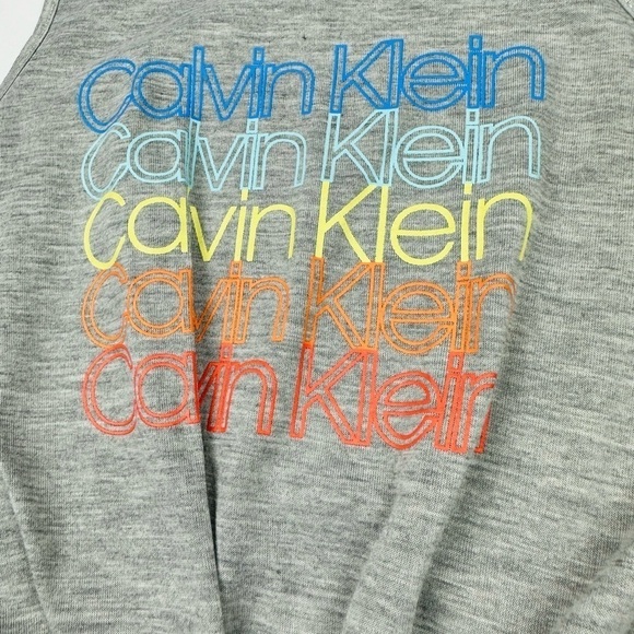 Calvin Klein Front Tie Tank Top Gray Size M - Picture 3 of 5